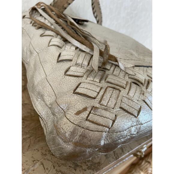 COACH THOMPSON Limited Edition JULIETTE 11980 silver Woven TravelTote bag - Picture 7 of 10